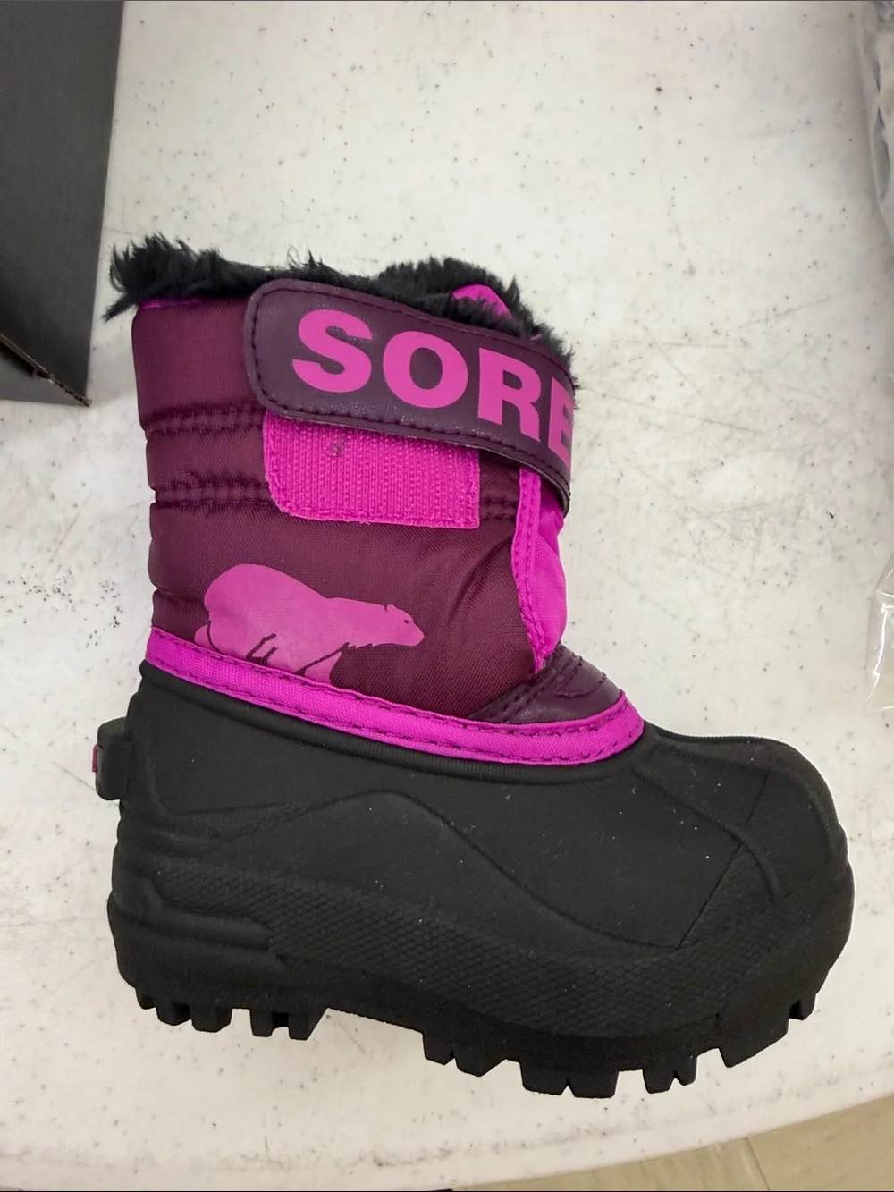 Sorel Toddler Snow Commander Boots - Purple Dahlia & Groovy Pink